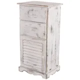Mendler Kommode Schrank 81 x 40 x 32 cm Weiß