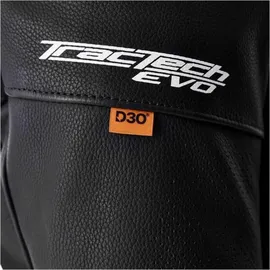 RST Tractech Evo D3O Lederjacke Schwarz/Weiß S