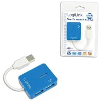 Logilink USB 2.0 Hub 4-Port Smile, Blau