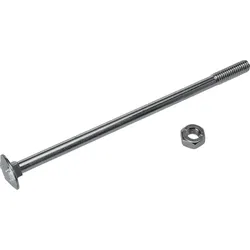 Schrauben mit Muttern DIN 603 silber - 00603.410.0060.120 - silber