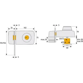 ABUS Tür-Zusatzschloss 7035 S EK