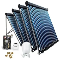 Solar-Paket Röhrenkollektor HP30 19,56 m2 für Flachdach