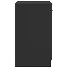 vidaXL Badezimmerschrank Schwarz 54 x 41 x 70 cm