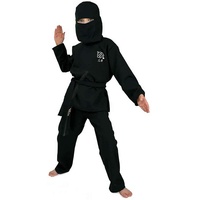 Ninja 2tlg mit Haube u Gürtel Kinder Kostüm Gr 140