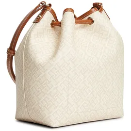 Tommy Hilfiger TH Monoplay Umhängetasche Synthetik Beige/Weiß