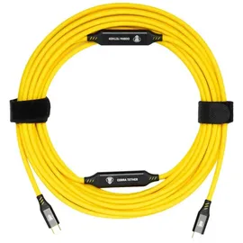 cobra tether USB-C auf USB-C 10 m Gelb