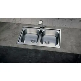 Teka Universe 80 T-XP 2c Doppelspüle - Silber