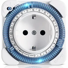 Theben Timer 26 Steckdosen-Zeitschaltuhr analog innen, Tagesprogramm, 400 W LED, 15 Min...