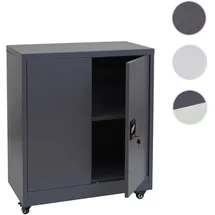 Mendler HWC-O50 Aktenschrank 98x80x40cm dunkelgrau