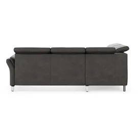 sit&more Ecksofa SIT & MORE "Grenoble L-Form mit Federkern", grau (anthrazit), B:247cm H:85cm T:222cm, Sofas, Ecksofa, wahlweise mit Bettfunktion, Bettkasten, Arm- und Kopfteilverstellung