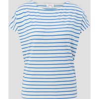 s.Oliver - Gestreiftes T-Shirt mit Streifenmuster, Hellblau, XL