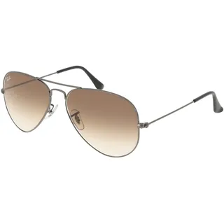 Large Metal RB3025 004/51 58-14 gunmetal/light brown gradient