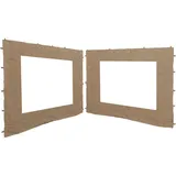 Quick Star Seitenwand für Pavillon 3x3 m 2 Stück 2,5 x 1,9 m Sand