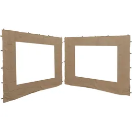 Quick Star Seitenwand für Pavillon 3x3 m 2 Stück 2,5 x 1,9 m Sand