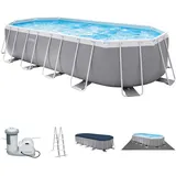 Intex Prism Frame Oval Pool Set 610 x 305 x 122 cm inkl. Filterpumpe 26798