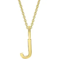 Kettenanhänger ONE ELEMENT "Buchstaben Anhänger aus 333 Gelbgold", gold, Schmuckanhänger, Damen, BuchstabeJ, A, Gelbgold 333 Gold, Gelbgold 333, Gold, Kettenanhänger, das perfekte Geburtstagsgeschenk für Frau und Mann