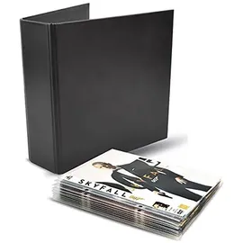 djois 3L DVD Aufbewahrung - Kombipack mit 100 DVD Hüllen & 4 DVD Ordner - Praktisches Aufbewahrungssystem - 10264, Hüllen: 162 x 188 mm. Ordner: 215 x 220 mm.