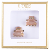 Alexandre de Paris  Pince Vendômes Micro Double Giftbox rose