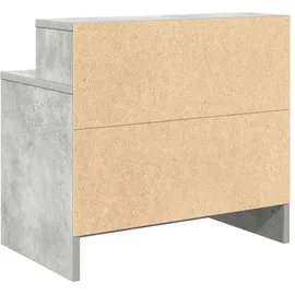 vidaXL Nachttische mit Schublade 2 Stk. Betongrau 51x31x47 cm