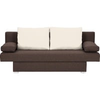 Carryhome Schlafsofa, Braun, Natur, Textil, 2-Sitzer, Füllung: Schaumstoff, 190x74-86x80 cm, Schlafen auf Sitzhöhe, Kinder- & Jugendzimmer, Jugendmöbel, Jugendsofas