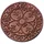 Esschert Design Gehwegplatte, Gartenfliese, Trittplatte, Terrassenplatte Motiv Klassik, rund,27.5 cm x 1,2 cm