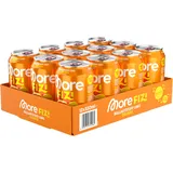 MORE Fizi, Orange, 330 ml (12er Pack), Ballaststoff-Limo mit 10 g Ballaststoffe pro Dose