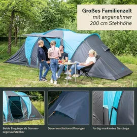 Skandika Hammerfest 4 Sleeper Protect Blau/Schwarz