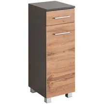 WELLTIME Avignon Unterschrank 30 x 79 x 35 cm Braun/Grau