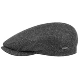 Stetson Flat Cap (1-St) Schirmmütze mit Schirm, Made in the EU schwarz 62 cm