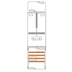 Siemens 8GS60022 Schnellmontagebausatz H=900, B1, für Photovoltaik TNC-S Netz