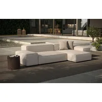 Ecksofa DESIGNWERK "Puzzle, Designsofa für Indoor und Outdoor, bequem, modular", beige (dune), B:315cm H:64cm T:180cm, 100% Polypropylen, Sofas, wasserabweisend und strapazierfähig