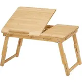 Songmics Laptoptisch LLD01N, höhenverstellbar, 54,5 x 21 x 34,5cm, winkelverstellbar, klappbar
