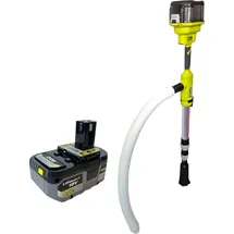 RYOBI RY18STPA-0 Akku Regenfasspumpe 18 V 3360 l/h + 1x Akku 4,0 Ah - ohne Ladegerät