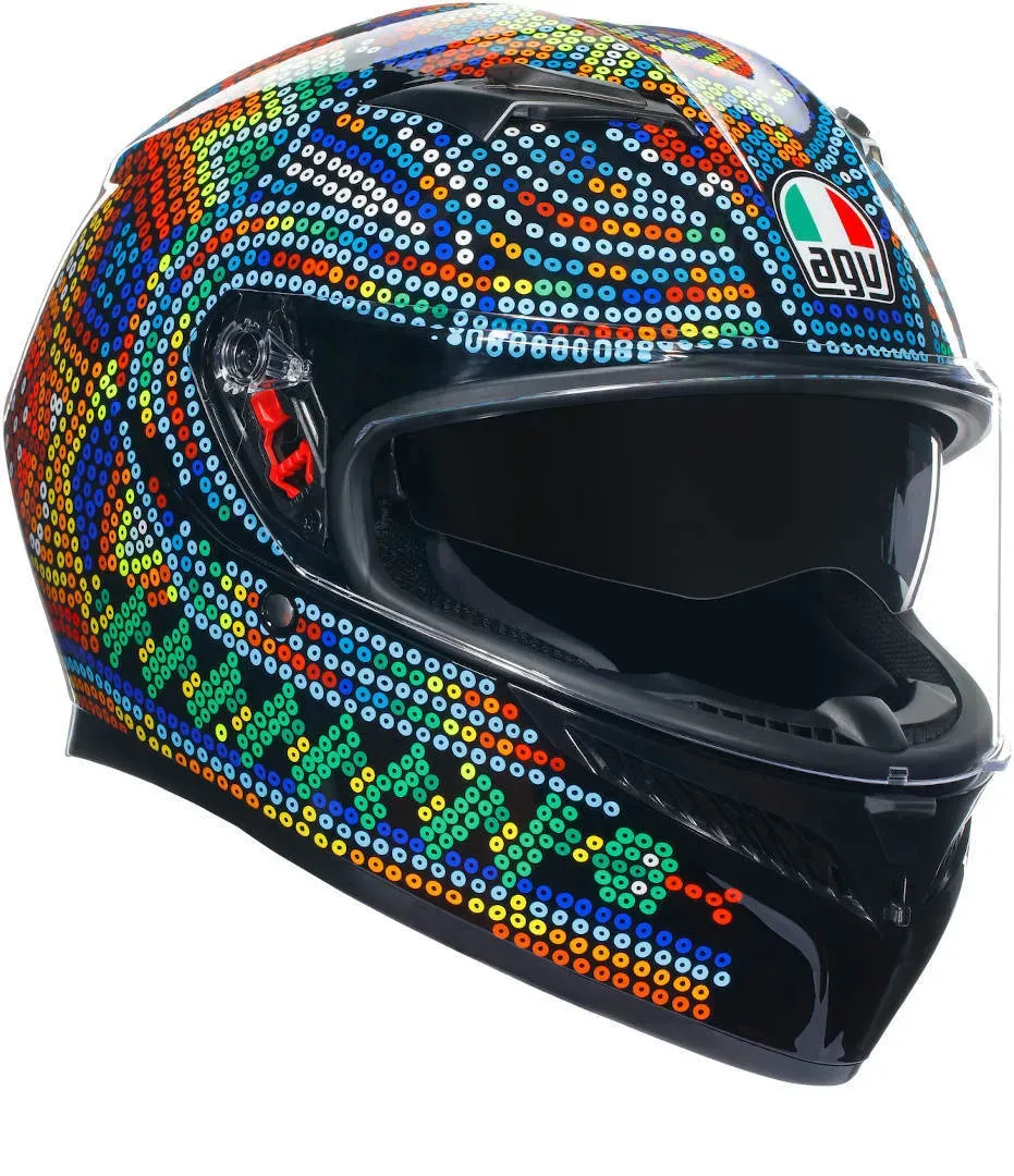 AGV K3 Rossi Winter Test 2018 Helm, veelkleurig, XL Voorman