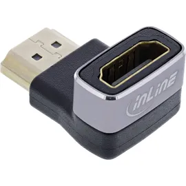 InLine HDMI Adapter, A Stecker / Buchse, 90° unten, 8K UHD