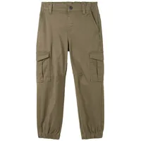 Tom Tailor Jungen Cargo Hose mit Bio-Baumwolle, grün, Uni,