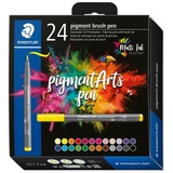 Staedtler pigment brush pen 371 nature colours sortiert, 24er-Set (371 C24)
