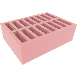 VARIA Group Schaumstoffeinlage 16 Fächer Schaumstoff rosa