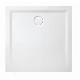Hoesch Mineralguss-Duschwanne Muna S 75x75x3cm, we. ma, Soliq., o. Antirutsch