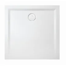 Hoesch Mineralguss-Duschwanne Muna S 75x75x3cm, we. ma, Soliq., o. Antirutsch