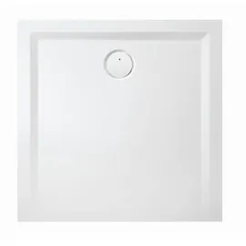 Hoesch Mineralguss-Duschwanne Muna S 75x75x3cm, we. ma, Soliq., o. Antirutsch