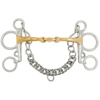 BR Baby-Pelham-Gebiss doppelt gebrochen Soft Contact 14 mm