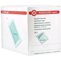 NOBAMED Nobasorb Saugkompresse steril 10 x 20 cm 25 St.