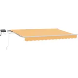 vidaXL Einziehbare Markise Sand 450 x 300 cm gelb