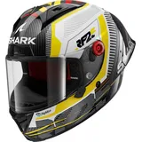 Shark Aeron-gp Raul Fernandez Signature Integralhelm - Schwarz/Weiß/Blau/Gelb / XS
