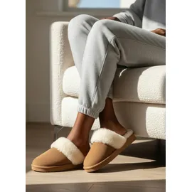 VIVANCE Pantolette camelfarben 40