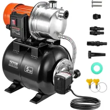 Vevor 735W Gartenpumpe, Bewässerungspumpe Poolpumpe Flachbrunnenpumpe 3785L/h