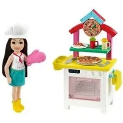 MATTEL GTN63 Barbie Chelsea Bäckerin-Spielset mit Puppe und Zubehör