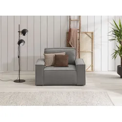 Sessel HOME AFFAIRE "SHERWOOD", grau, B:120cm H:85cm T:86cm, Sessel
