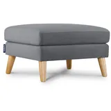 Konsimo Sitzhocker TAGIO Stoff 80 x 46 x 65 cm Grau